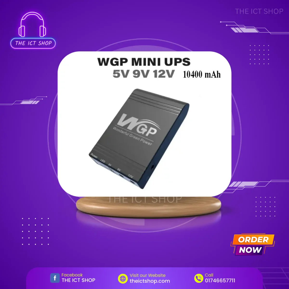 WGP Mini UPS for Router - THE ICT SHOP